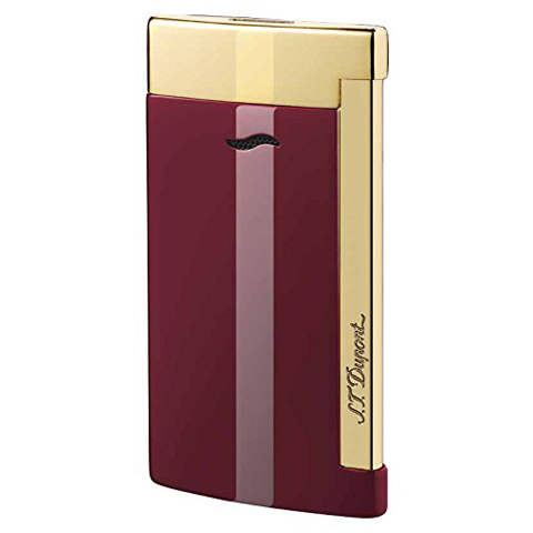 S.T. DUPONT SLIM 7 RED & GOLD LIGHTER