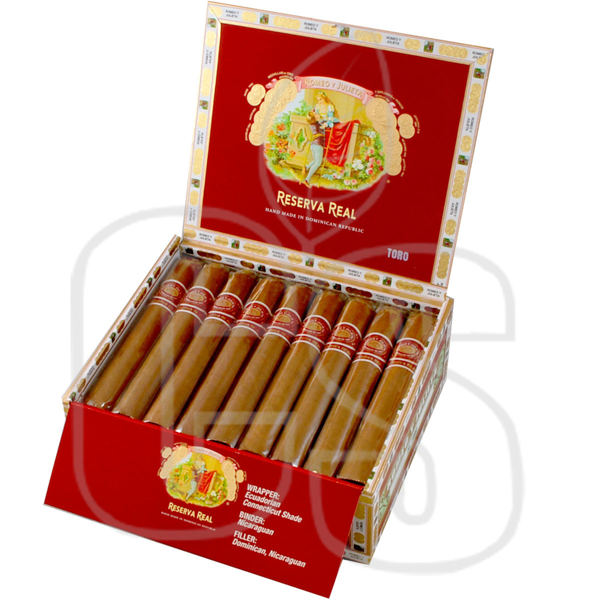 ROMEO Y JULIETA RESERVA REAL TORO box