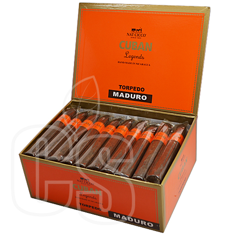 NAT CICCO CUBAN LEGENDS TORPEDO MADURO BOX